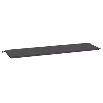 Tuinbankkussen 180x50x3 cm oxford stof antracietkleurig 2