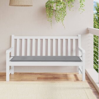 Tuinbankkussen 150x50x3 cm oxford stof grijs 1