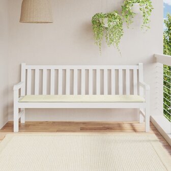 Tuinbankkussen 180x50x3 cm oxford stof cr&egrave;mekleurig 1