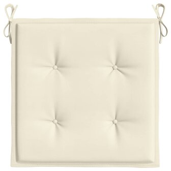Tuinstoelkussens 6 st 40x40x3 cm oxford stof cr&egrave;mekleurig 5