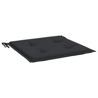 Tuinstoelkussens 2 st 40x40x3 cm oxford stof zwart 3