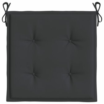 Tuinstoelkussens 2 st 40x40x3 cm oxford stof zwart 5
