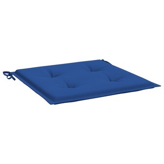 Tuinstoelkussens 2 st 40x40x3 cm oxford stof koningsblauw 3