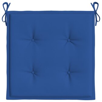 Tuinstoelkussens 2 st 40x40x3 cm oxford stof koningsblauw 5