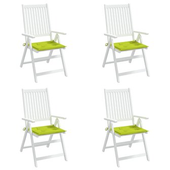 Tuinstoelkussens 4 st 40x40x3 cm oxford stof felgroen 4