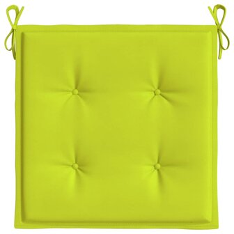 Tuinstoelkussens 4 st 40x40x3 cm oxford stof felgroen 5