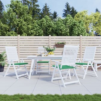 Tuinstoelkussens 4 st 50x50x3 cm oxford stof groen 1