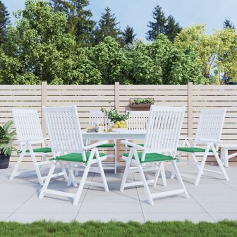 Tuinstoelkussens 6 st 50x50x3 cm oxford stof groen 1