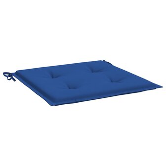 Tuinstoelkussens 2 st 50x50x3 cm oxford stof koningsblauw 3