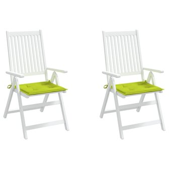 Tuinstoelkussens 2 st 50x50x3 cm oxford stof felgroen 4