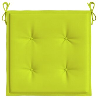 Tuinstoelkussens 4 st 50x50x3 cm oxford stof felgroen 5