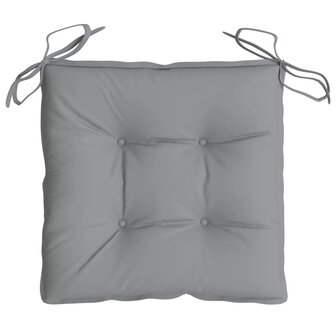 Stoelkussens 4 st 40x40x7 cm oxford stof grijs 5