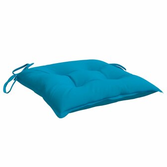 Stoelkussens 2 st 40x40x7 cm oxford stof lichtblauw 4