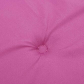 Tuinstoelkussens 6 st 40x40x3 cm stof roze 6