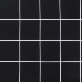 Tuinstoelkussens 4 st ruitpatroon 50x50x3 cm stof zwart 7