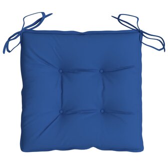 Stoelkussens 2 st 40x40x7 cm oxford stof blauw 5
