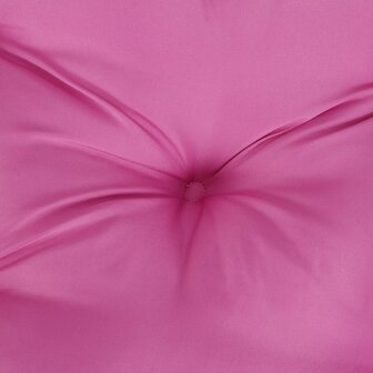Stoelkussens 2 st 40x40x7 cm stof roze 6
