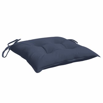 Stoelkussens 4 st 50x50x7 cm oxford stof marineblauw 4