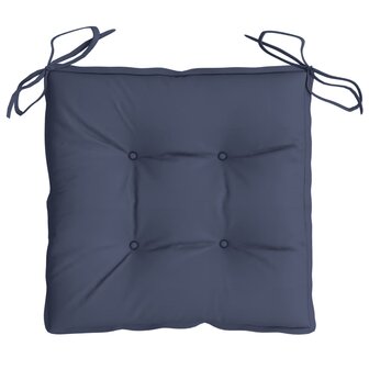 Stoelkussens 4 st 50x50x7 cm oxford stof marineblauw 5