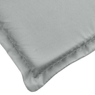 Stoelkussens 2 st lage rug 100x50x4 cm stof lichtgrijs 8