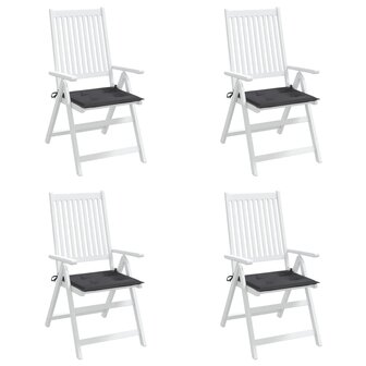 Tuinstoelkussens 4 st 40x40x3 cm oxford stof antracietkleurig 4