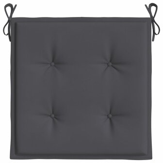 Tuinstoelkussens 4 st 40x40x3 cm oxford stof antracietkleurig 5
