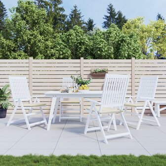 Tuinstoelkussens 4 st 40x40x3 cm oxford stof cr&egrave;mekleurig 1