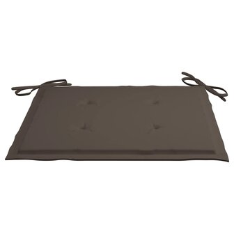 Tuinstoelkussens 4 st 40x40x3 cm oxford stof taupe 5