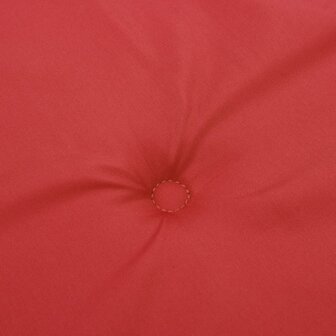 Tuinstoelkussens 2 st 50x50x3 cm stof rood 6