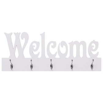Wandkapstok WELCOME 74x29,5 cm wit 2