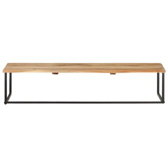 Kapstok met schap 100x35x22 cm massief acaciahout 3