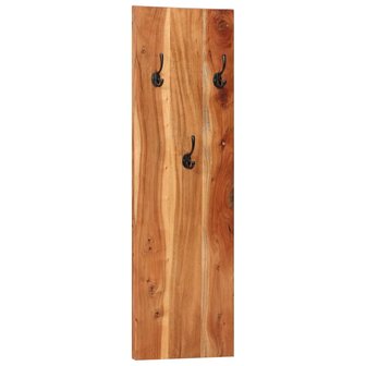 Wandkapstokken 2 st 36x3x110 cm massief acaciahout 2