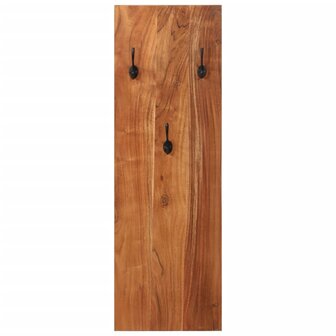 Wandkapstokken 2 st 36x3x110 cm massief acaciahout 3
