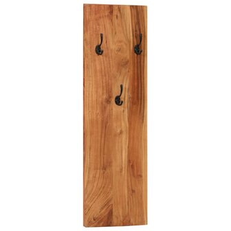 Wandkapstokken 2 st 36x3x110 cm massief acaciahout 12