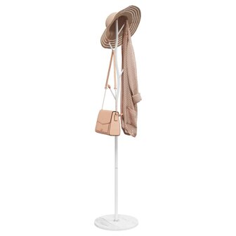 Kapstok 177 cm gepoedercoat ijzer wit 1