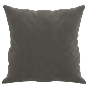 Sierkussens 2 st 40x40 cm fluweel donkergrijs 4