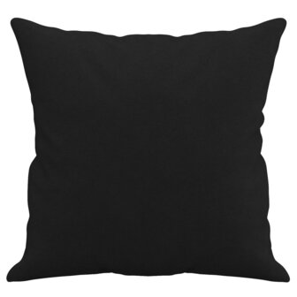 Sierkussens 2 st 40x40 cm microvezelstof zwart 4