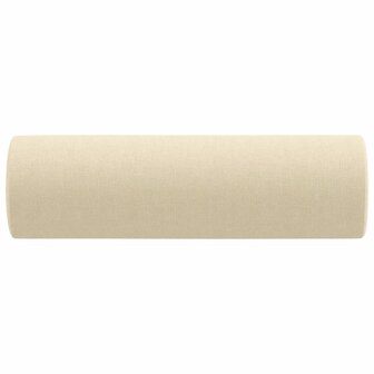 Sierkussens 2 st 15x50 cm stof cr&egrave;mekleurig 4