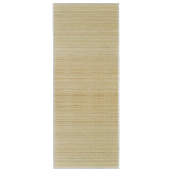 Tapijt rechthoekig 80x200 cm bamboe naturel 2