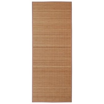 Tapijt rechthoekig 120x180 cm bamboe bruin 2