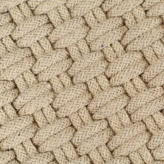 Vloerkleed rechthoekig 80x160 cm katoen naturel 5