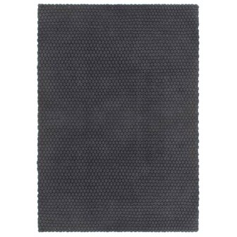 Vloerkleed rechthoekig 80x160 cm katoen antracietkleurig 1