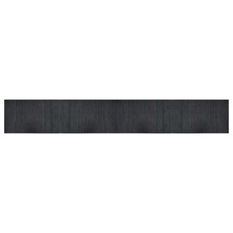Vloerkleed rechthoekig 60x400 cm bamboe grijs 2