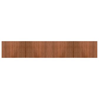 Vloerkleed rechthoekig 70x400 cm bamboe bruin 2