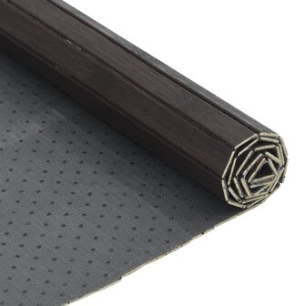 Vloerkleed rechthoekig 70x400 cm bamboe donkerbruin 5