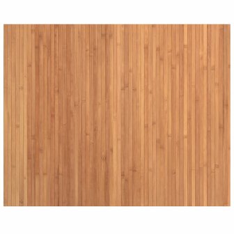 Vloerkleed rechthoekig 80x100 cm bamboe naturel 2