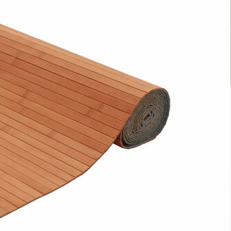 Vloerkleed rechthoekig 80x200 cm bamboe bruin 4