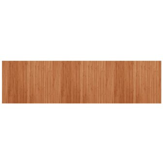 Vloerkleed rechthoekig 80x300 cm bamboe bruin 2