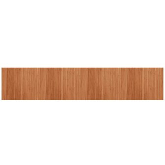 Vloerkleed rechthoekig 80x400 cm bamboe bruin 2