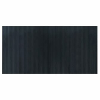 Vloerkleed rechthoekig 100x200 cm bamboe grijs 2